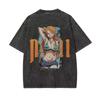 Nami T Shirt One Piece Sexy Anime Girl Vintage Acid Wash Streetwear Casual Retro Graphic Cotton Tees Men Women Clothing