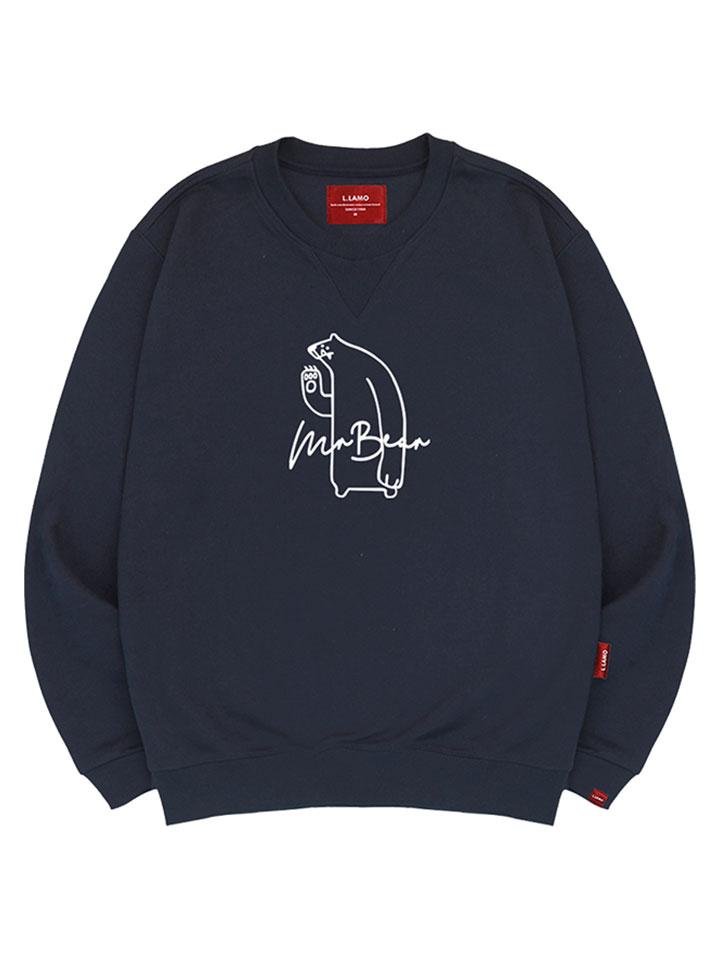 Ellamo Mr. Bear Sweatshirt Unisex Big Size S~4Xl (Type A)