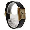 Cartier 82-95 925 Must Tank Vermeil LM White Dial QZ Leather Watches Black / goldUsed