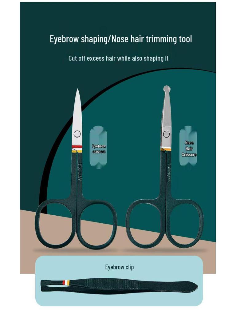 19-Piece Premium Stainless Steel Manicure Set with Eagle Beak Nail Clippers