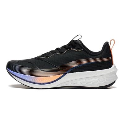 Li Ning Red Rabbit 6 Pro Soutien de Stabilité Amorti Antidérapant Résistant à l'Usure Rebond Chaussures de Running Basses Femme sneaker Noir ARMT044-2