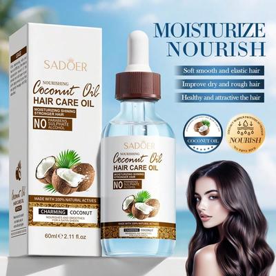 Balsamo per Capelli all'Olio di Cocco Nutriente Trattamento Intensivo Riparatore per Capelli Secchi e Danneggiati Cura Idratante