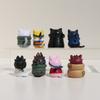 New Anime 8Pcs Naruto Doll Figures Cute Handmade Cake Decoration Naruto Cat Model Doll Toys Hand Birthday Gifts