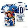 2026 Japan One Piece Luffy Football Jersey T-shirt Kids Football Special Jersey Kit Adult Men's/Women's Quick-Drying Sweatshirt