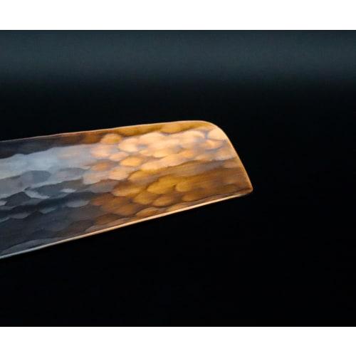 Shinkodo Pure Copper Tea Strainer, Made In Japan, Shakudo Finish, Hammered, Gift Wrapping Available