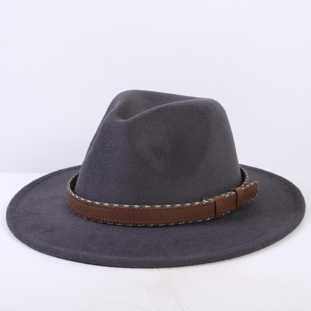 Popular European and American classic simple flat-brimmed top hat men's and women's fashionable and elegant versatile jazz hat top hat