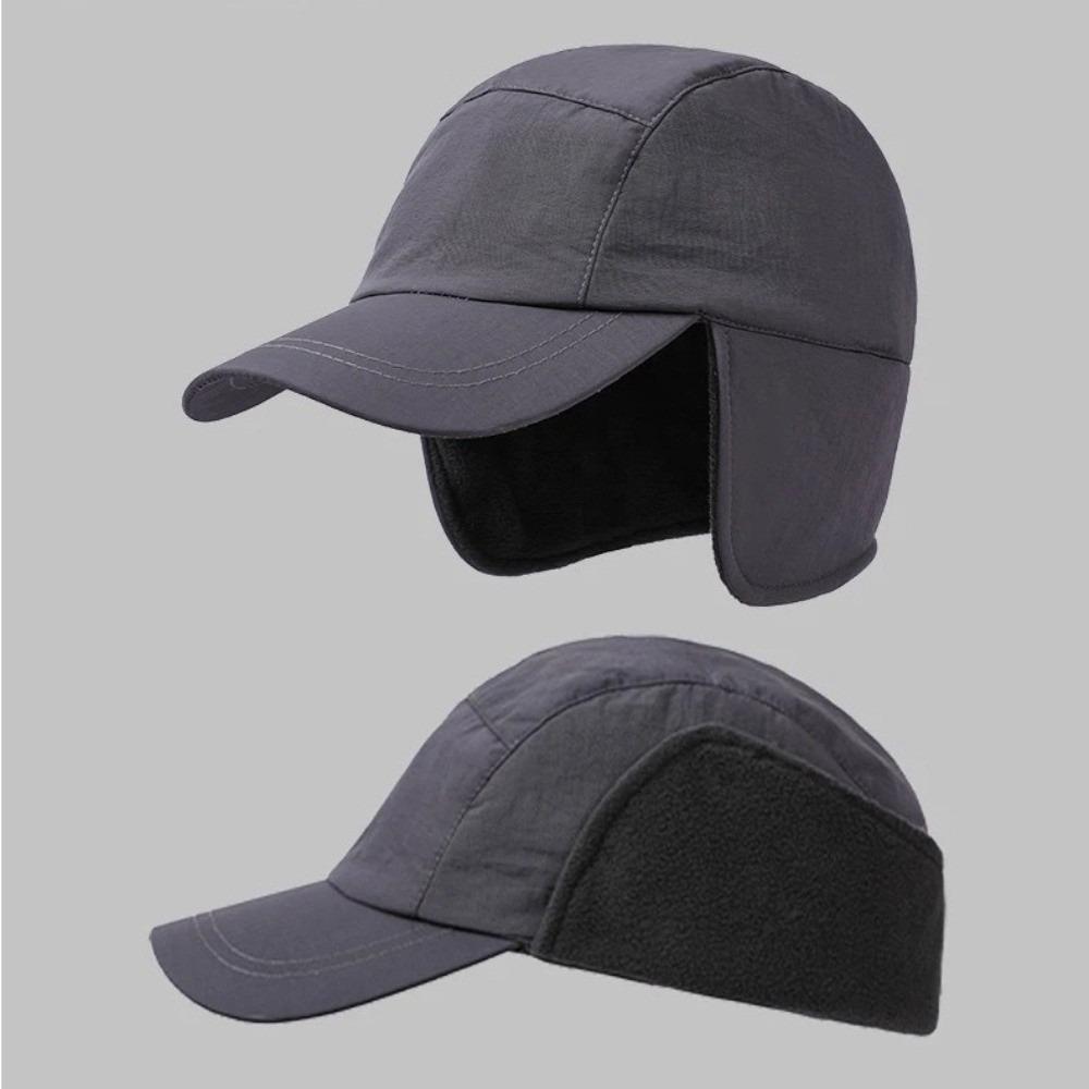 Thick Earmuffs Hat Waterproof Ear Protection Hat Casual Men's Hat  Winter