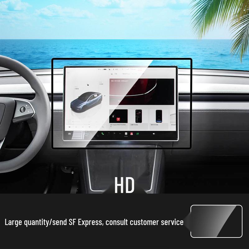 Tesla Y Rear Seat Navigator Tempered Glass Screen Protector - Full Coverage (26 Models, New for 2026)