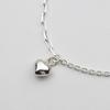 [As Little] Chain Anklet Silver Mixed Silver 925 Heart Fashion Summer