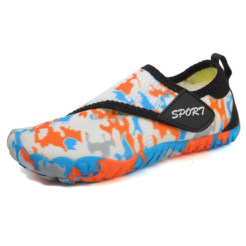 New Yellow Barefoot Sneakers Boys Girls Summer Outdoor Beach Water Shoes Children Fashion HOOK&LOOP Breathable Kids Wading Shoes