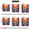 Flat Printing Scene Curtain Retro Flower Heart Swirl Digital Printed Polyester Drapes All Season Party Holiday Decor Curtains Set Of 2 Made
