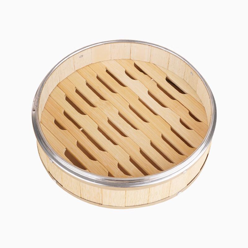 

Stainless Steel Edged Bamboo Steamer