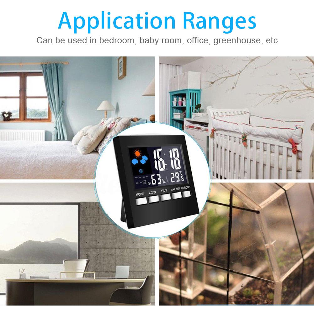 Digital Household Thermometer Hygrometer Air Temperature Humidity Tester Meter Gauge