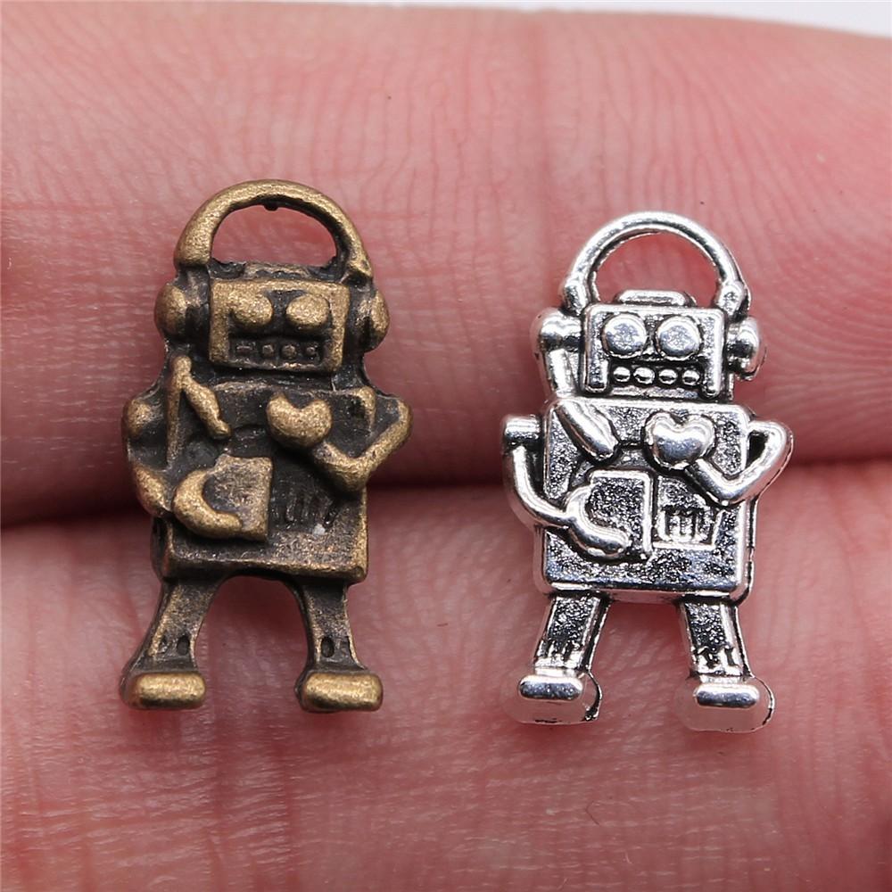 Robot Charms Multi Color Rainbows Pendants For Galaxies Fan Jewelry Making