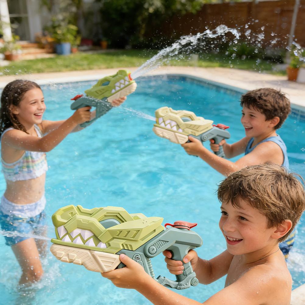 Dinosaur Water Gun Toys For Kids Pull-Out Squirt Gun Leak-Proof Summer Beach Swimming Pool Outdoor Water Fight Toy