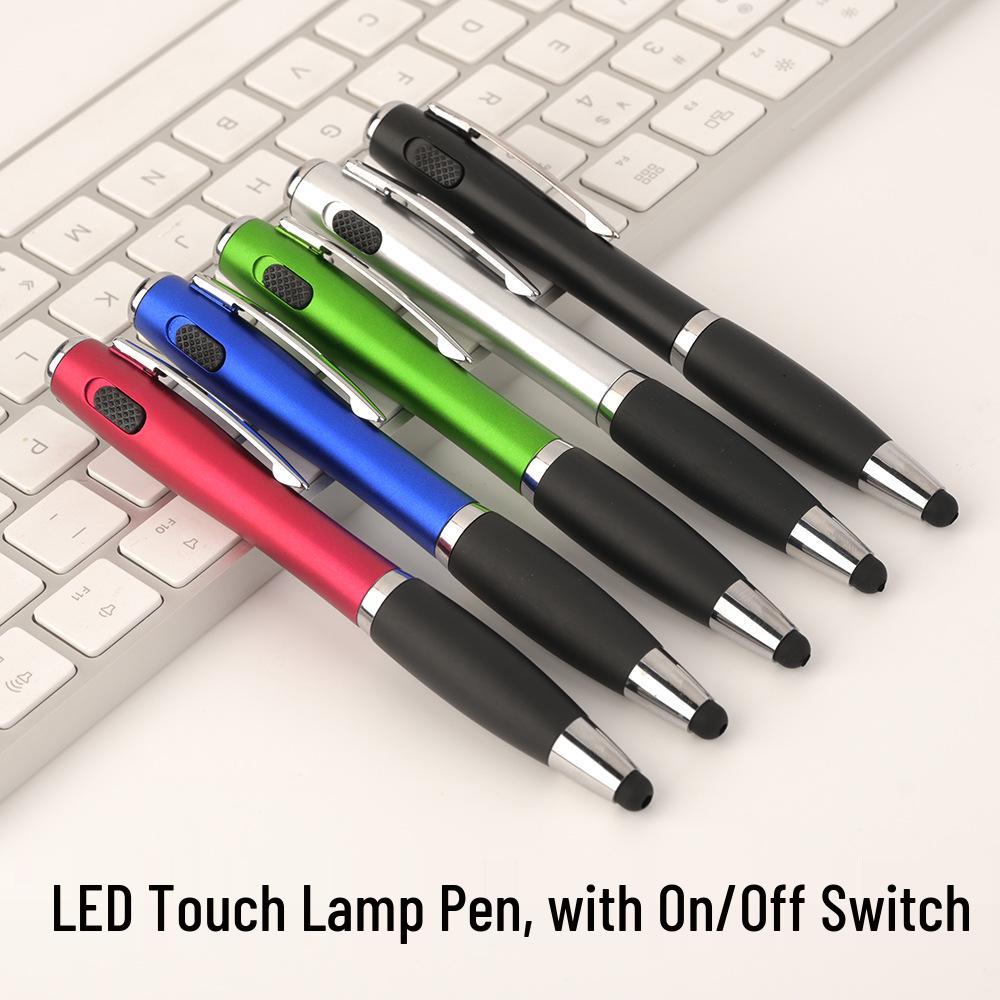 

LED Touch Screen Ballpoint Pen with Smooth Writing, Switch Function, and Custom Logo - Perfect for Advertising Bullet 1.0 чёрный