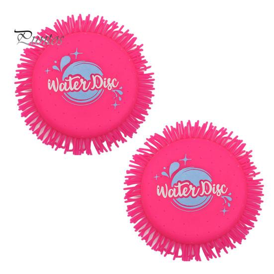 2 Pack Water Flying Discs Sponge Absorbent Enhance Parent-Child Bonding Water Toy Outdoor Beach Pool Flying Disc