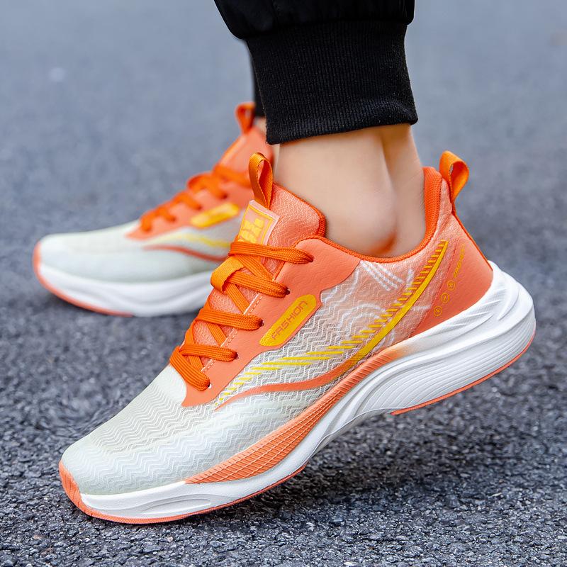 Men's shoes spring and summer new breathable non-smelly feet trendy brand high-end sports shoes men's and women's same breathable mesh running shoes
