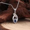 Gorgeous Natural Pear Kyanite Ring Earrings Necklace Set 925 Sterling Silver Real Gemstone Fine Jewelry for Women's Banquet Gift