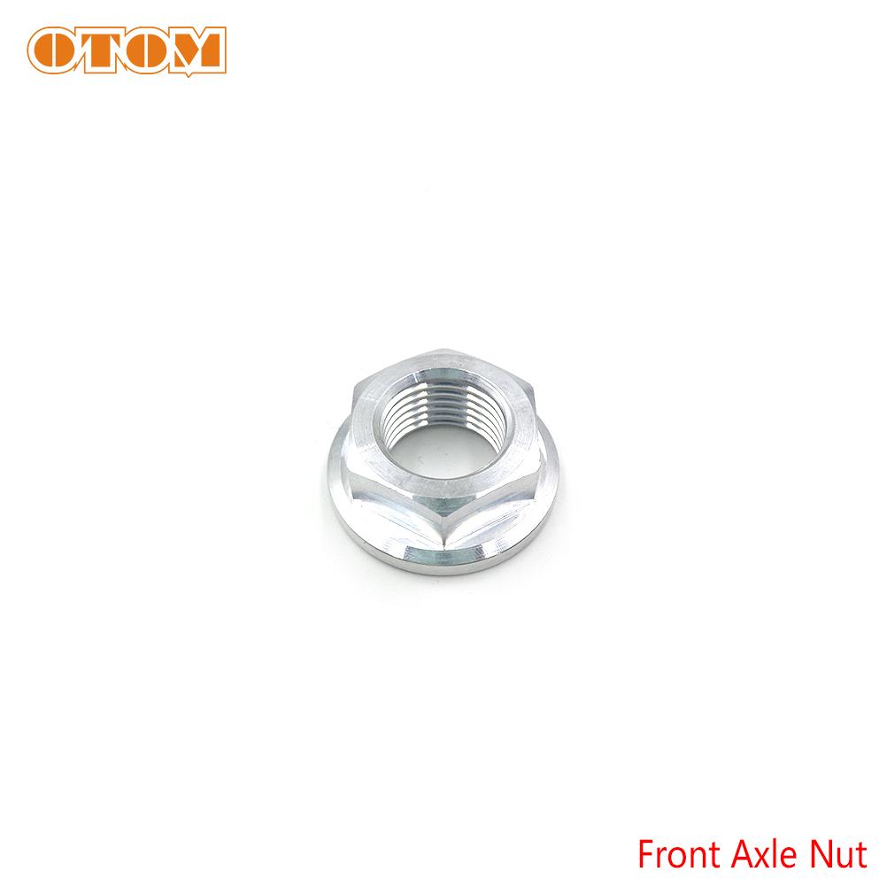 OTOM Motorcycle M16 M22 CNC Aluminum Lock Nuts Front Rear Axle Spacer Screw For HONDA YAMAHA KAWASAKI Bicycle Motocross Parts M16x1.5