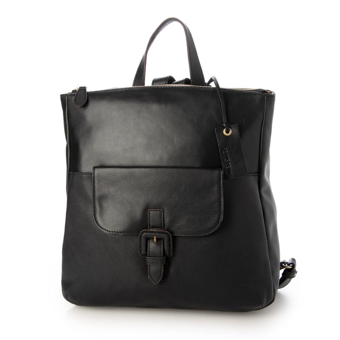 

Lightweight goat leather box-type backpack