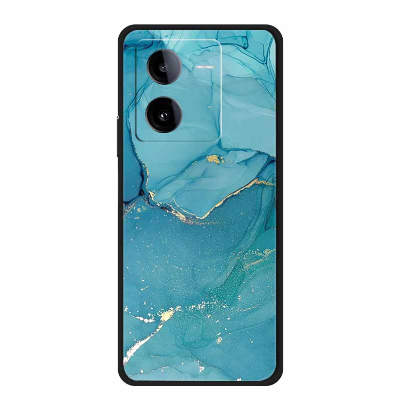 Phone Cover For Vivo iQOO Z8 5G Cases 6.64" Marble Soft TPU Silicone Para for Vivo iQOO Z8 V2314A 2023 Back Case Bumper Fundas