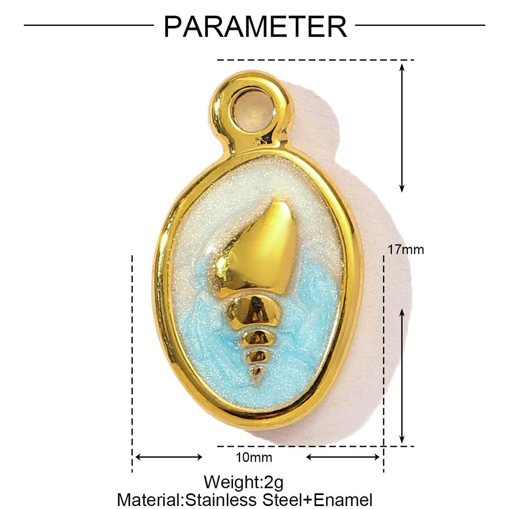 3pcs/Lot Stainless Steel Fish Bone Mermaid Tail Bracelet DIY Charms Women Shell Crab Conch Necklace Pendant Heart Love Jewelry