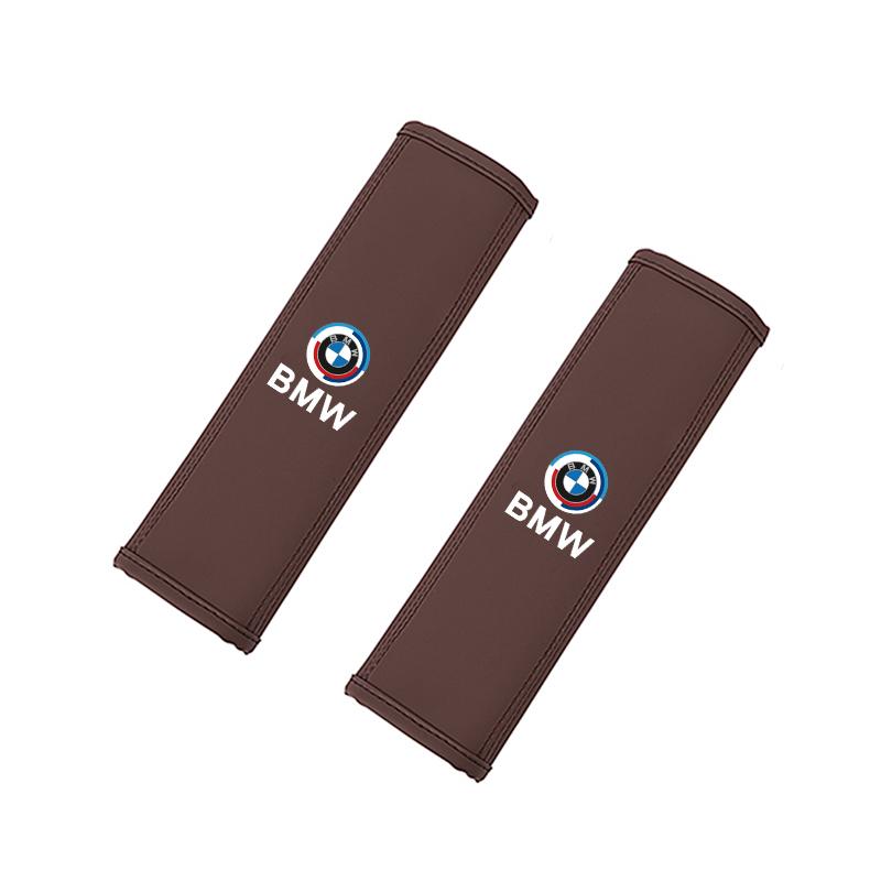 Car Seat Belt Cushion Safety Belt Leather Shoulder Protector Pad For BMW E46 E90 E60 F30 F10 E39 E36 F20 G20 G30 E92 E87 E91 X5 VM4