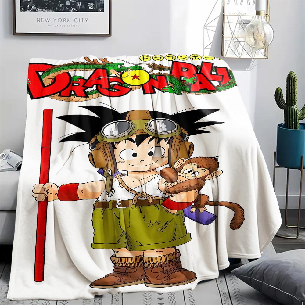 Dragon Ball Characters Print Flannel Blanket,High Quality Comfortable for All Seasons,Home Decor,Warmth and Comfort,Perfect for Christmas Gifts