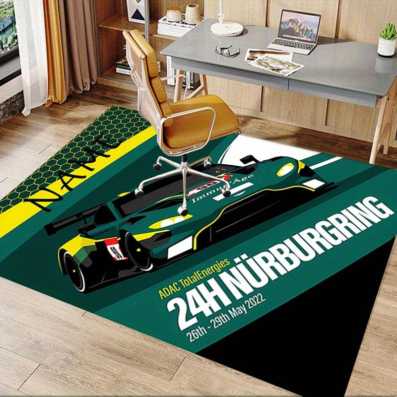 Race, Speed, Nürburgring Office Carpet Soft Polyester Entrance Carpet Washable Non slip Machine Wash