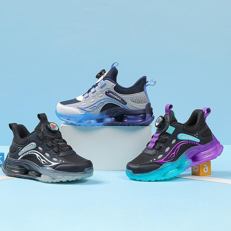 Breathable Boys' Sports Shoes: Mesh Running & Basketball Sneakers for Toddlers
