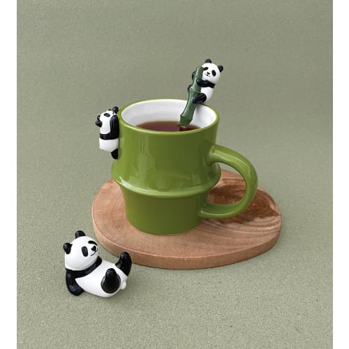 Decore Corporation Panda Rake Panda Chopstick Rest Gude Size: Approx. W3.7 D5.8 H2.2 MG-47491