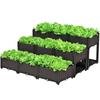 Large Outdoor Plastic Elevated Vegetable Planter Box for Balcony Gardening