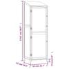 Vidaxl Garden Shed, Brown, 55X52X174.5 Cm, Solid Fir Wood