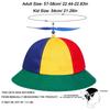 Rainbow Windmill Bamboo Dragonfly Cap Sun Protection Fishermen Cap Summer Beach Cap  Kids Adults
