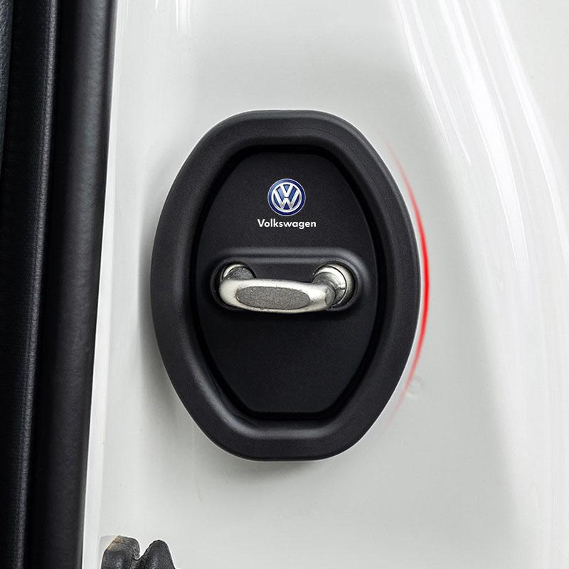 4Pcs Car Door Stopper Cover Door Lock Protective Covers For Volkswagen Polo Golf-4 5 6 7 MK5 MK6 MK7 Tiguan Passat 3B7 601 171