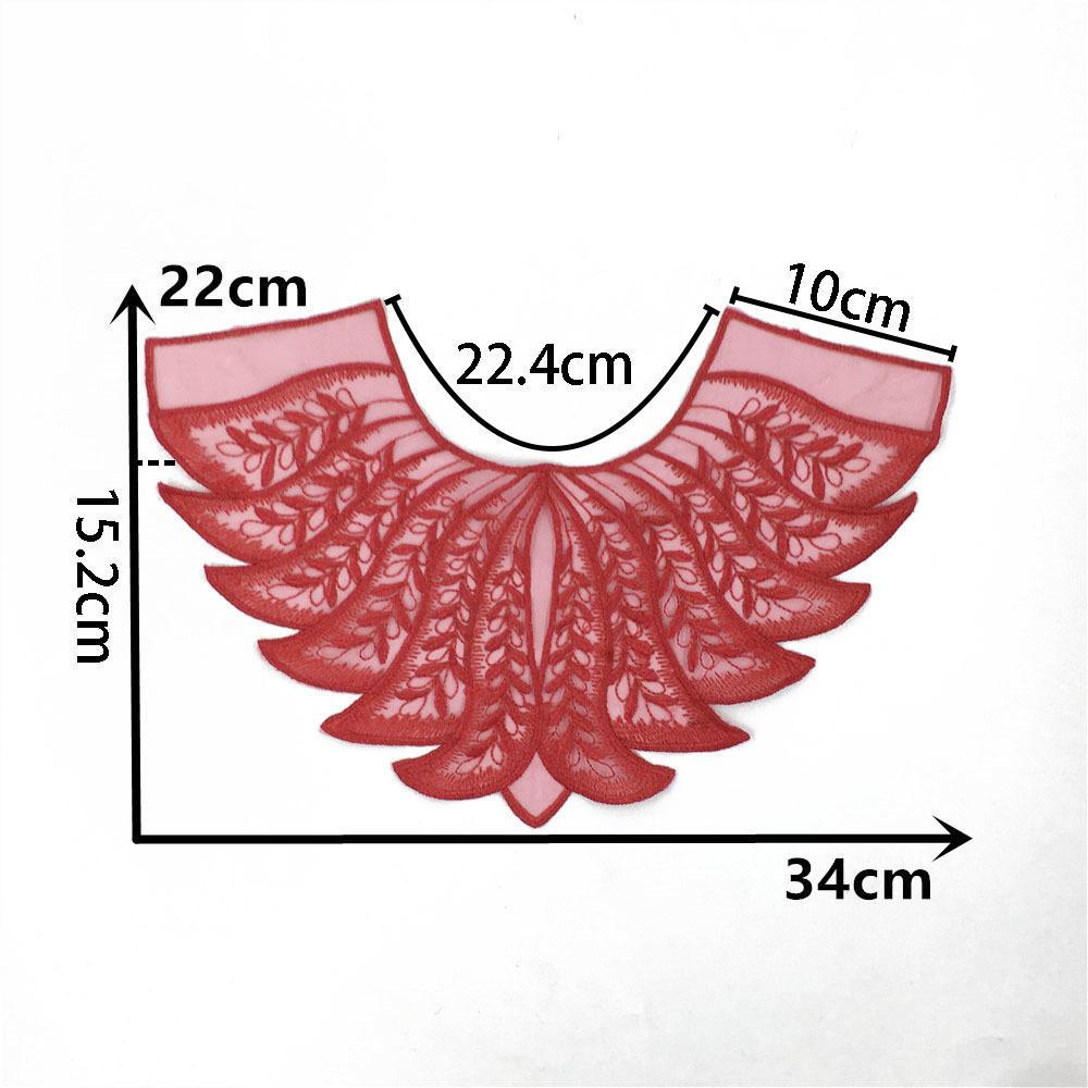 Embroidery Lace Collar Organza Applique Diy Decorative Sewing Neckline Fabric Wedding Dress Accessories Craft Supplies