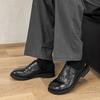 Sommer Herbst Neue Designer Mules für Herren Schwarz Mode Lässig Große Größe Halbschuhe Herren Oberbekleidung Rindsleder Schuhe Mann