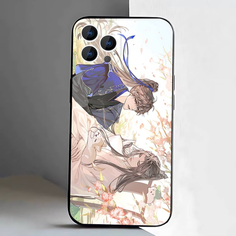The Husky and His White Cat Shizun Phone Case For iPhone 17,16,15,14,13,12,11,Pro,XS,Max,XR,Plus,E,SE4,Mini Black Soft Cover