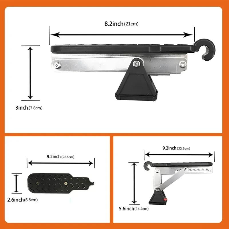 250kg Car Foot Pedal Step Board Door Latch Pedals Hook Roof Rack Step Fit Universal Vehicle Auxiliary Running Boards Accessies
