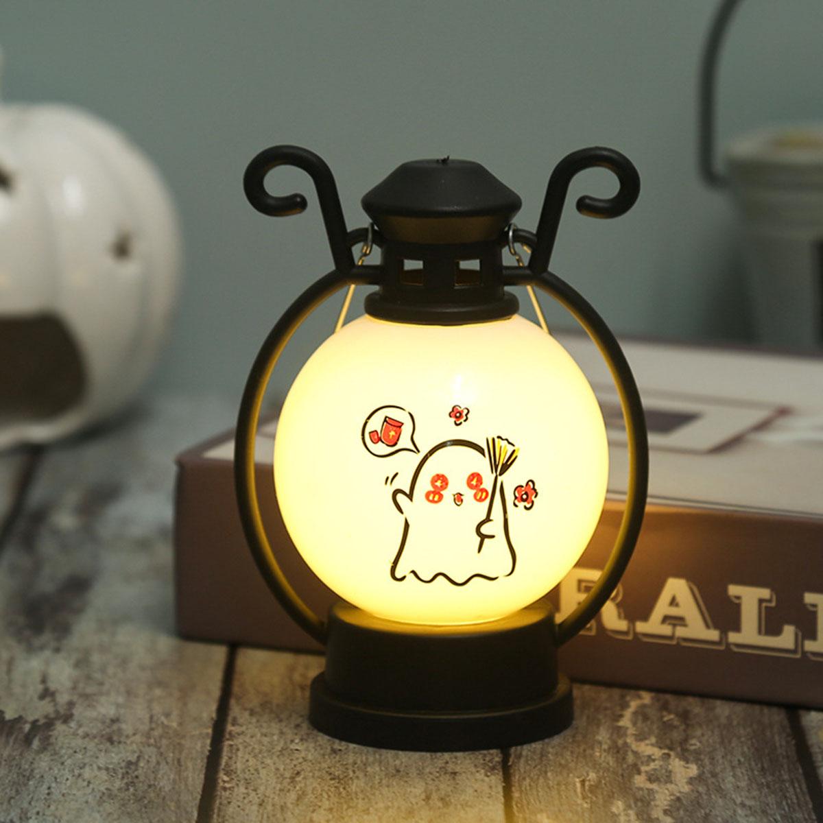 

1 шт. Хэллоуин ветряной фонарь фестиваль украшения реквизит светодиодная тыква электронная свеча вечерние принадлежности портативный ночник 4cm