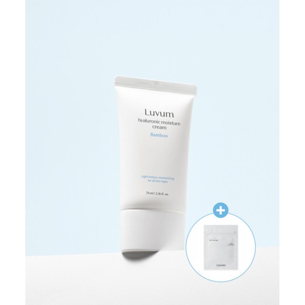 Luvum [exclusive Composition] Bamboo Hyaluronic Acid Moisture Cream 70ml  + 10 Free Toner Pads 1