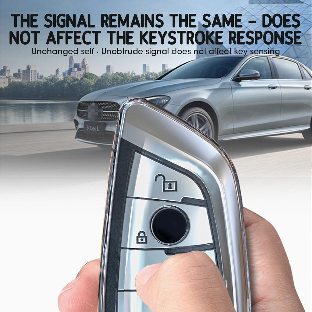 Soft TPU Car Remote Key Case Cover Shell Fob For BMW X1 X3 X5 X6 X7 1 3 5 6 7 Series G20 G30 G11 F15 F16 G01 G02 F48 Keyless Bag