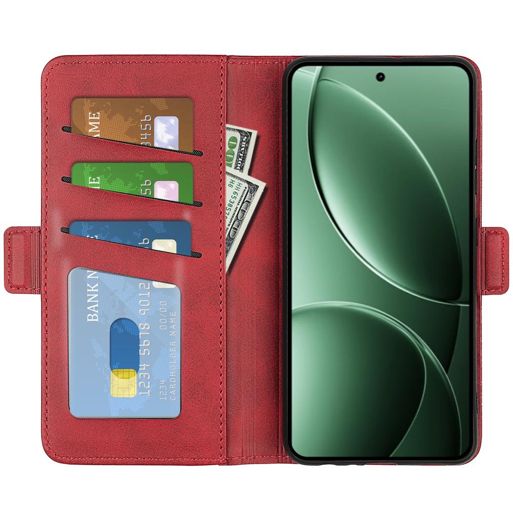 

For Xiaomi Redmi K80 5G Case Calf Texture Leather Wallet Phone Cover Blue