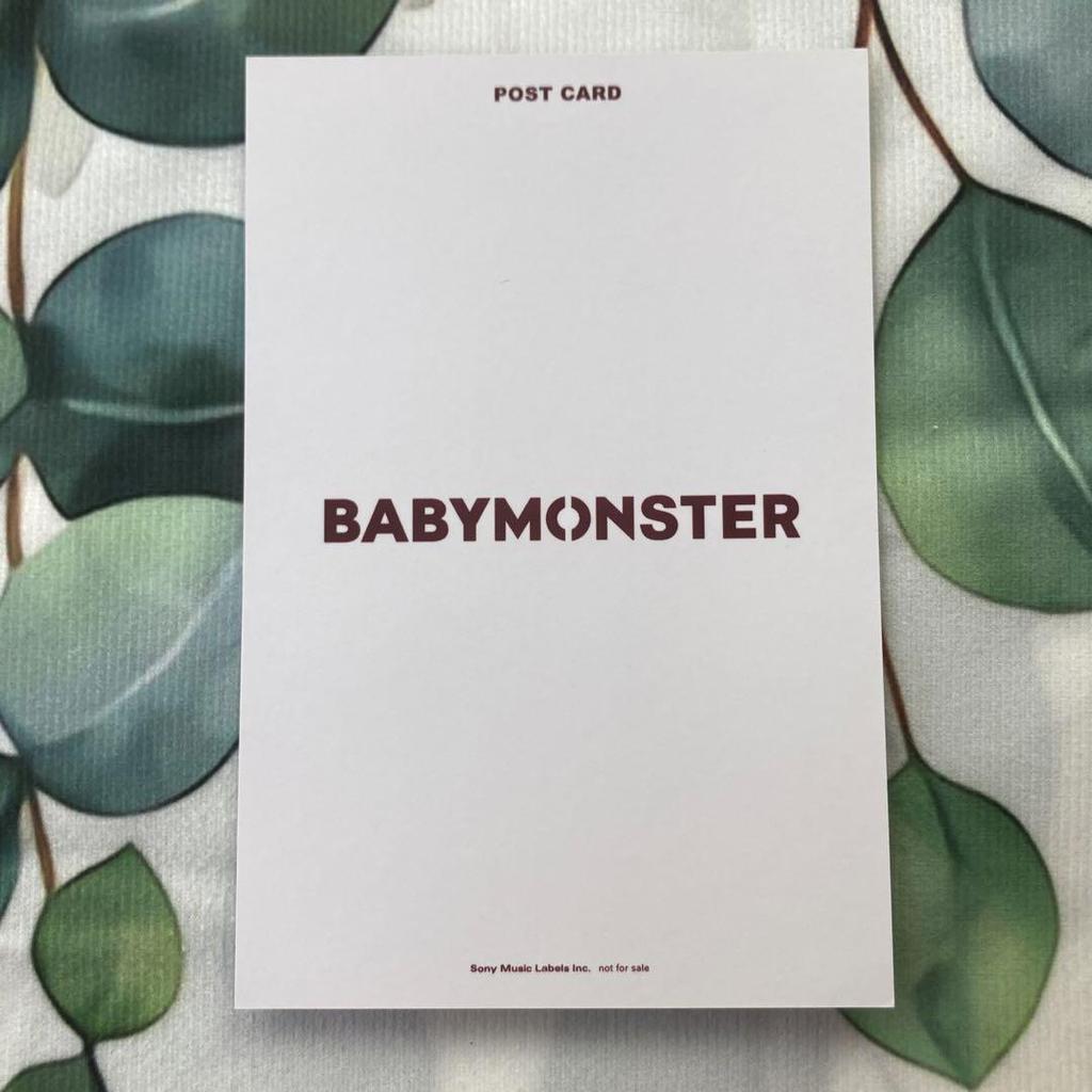 [USED] BABYMONSTER Fan Meeting Asa 5/12 B Prize Limited Signed Postcard