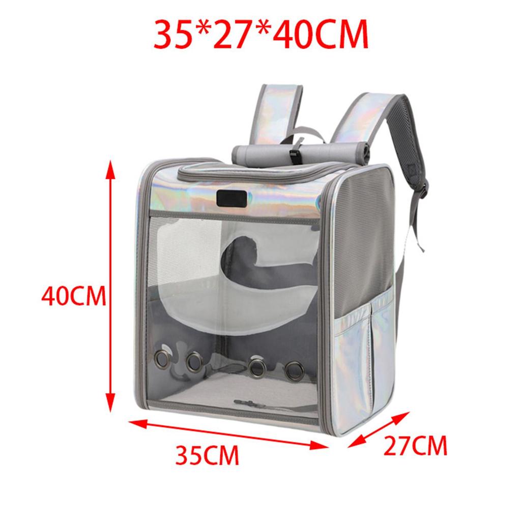 Portable Pet Cat Carrier Backpack Travel Bag with Shoulder Strap Transparent Window Tote Breathable for Kitten Puppy Travel