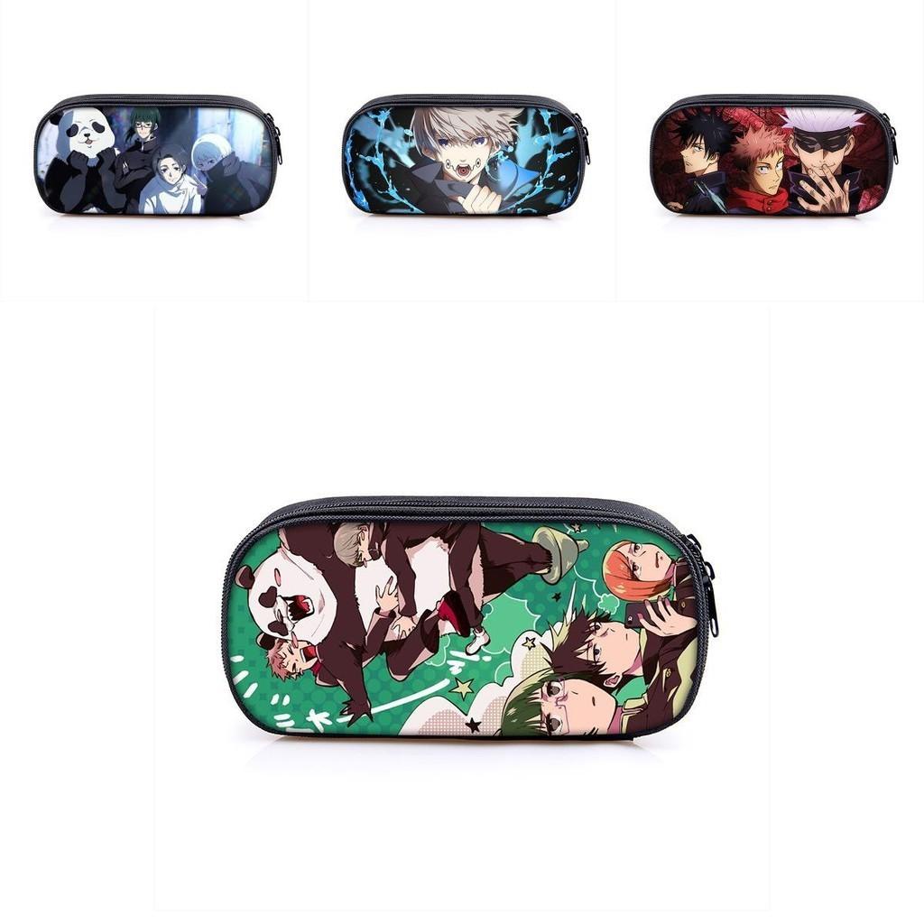 Jujutsu Kaisen Pencil Box With Large Capacity For Students And Makeup Essentials
