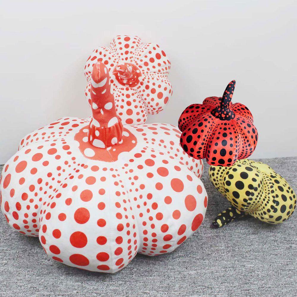 Halloween Wave Point Pumpkin Cushion Pillow Super Soft Plush Toy For Kids And Adults