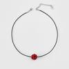 FANTASTIC PLANET Raspberry Ball String Necklace (2colors)