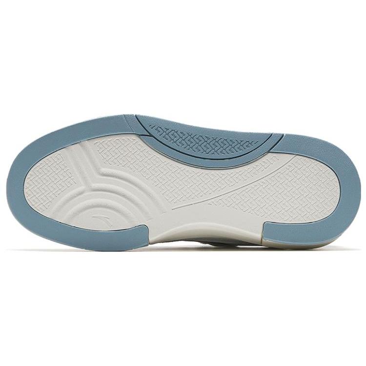 New Anta Street Play LITE Anti Slip And Wear Resistant Lightweight Low Top Skateboard Shoes Women's White Gray Blue 122518071R-2